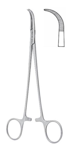 Зажими, хірургічні, дисекційні, "Baby-Adson", вигнуті, зубчаста щелепа, загальна довжина 185 см/ FEHLING INSTRUMENTS GmbH & Co. KG